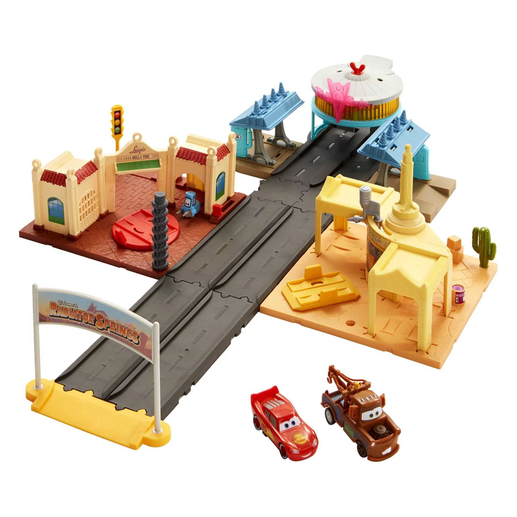 Disney And Pixar's Cars Toys On The Road Radiator Springs Tour Playset