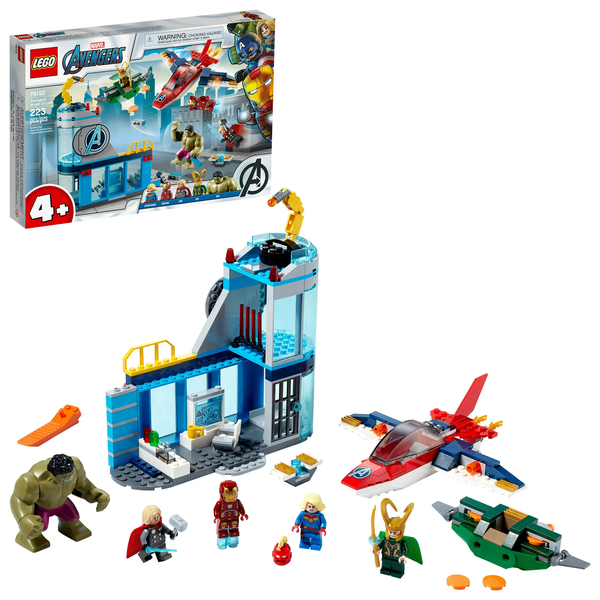 Lego Marvel Avengers Wrath of Loki 76152 Cool Building Toy with Marvel Avengers Minifigures (223 Pieces)