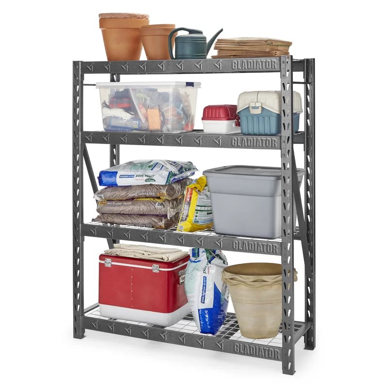 Gladiator 72″ H x 60″ W x 18″ D Heavy Duty Rack. Gray