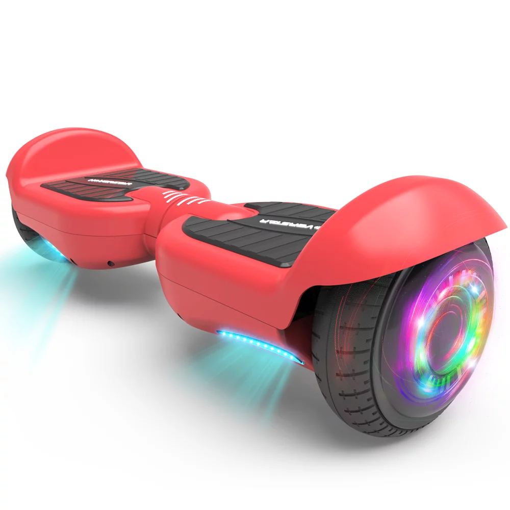 Hoverstar Bluetooth Hover Board 6.5 In. Certified Two-Wheel Self Balancing Electric Scooter. Red