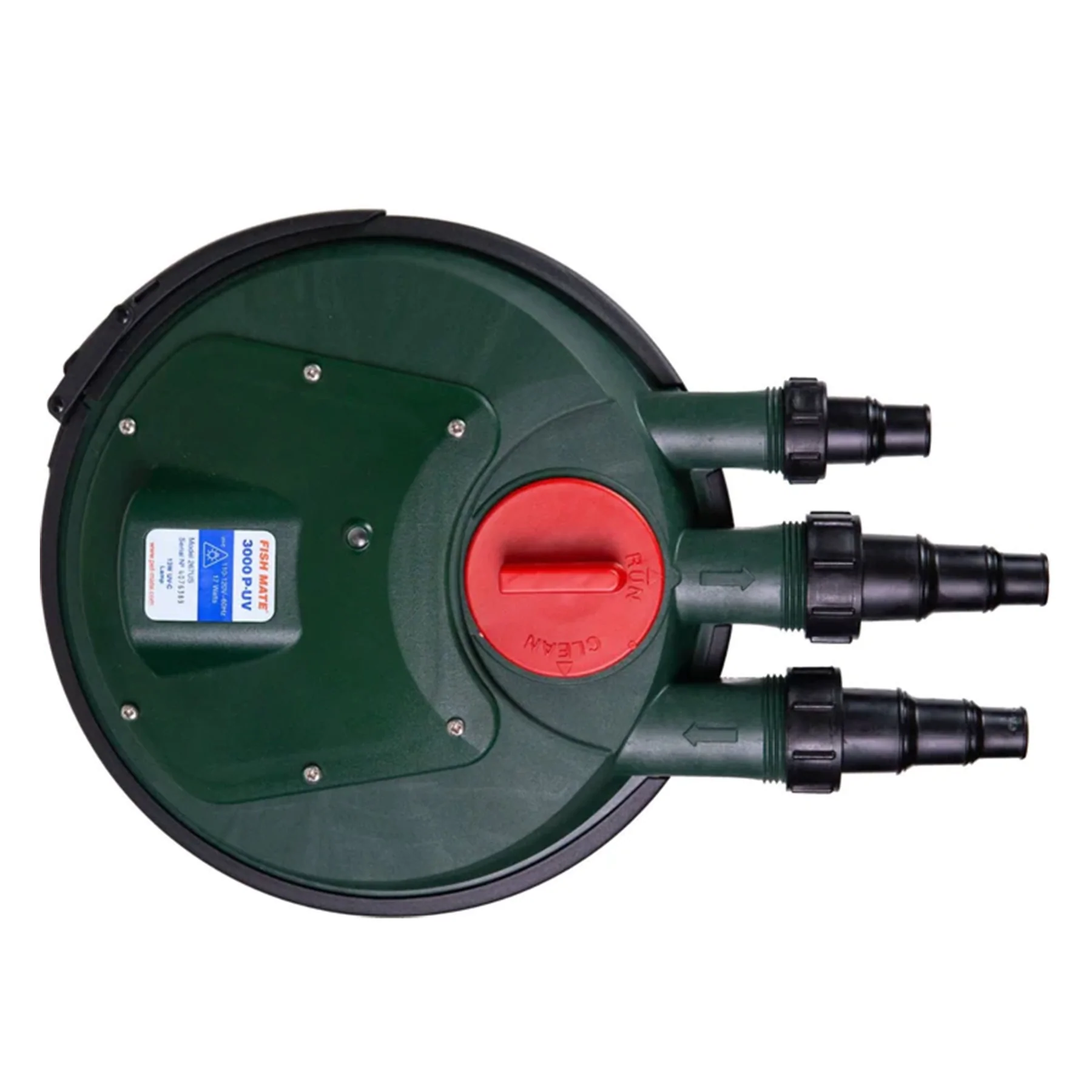 Fish Mate 3000 PUV Pressurized Pond Filter for 750 to 3.000 Gallon Ponds. Green