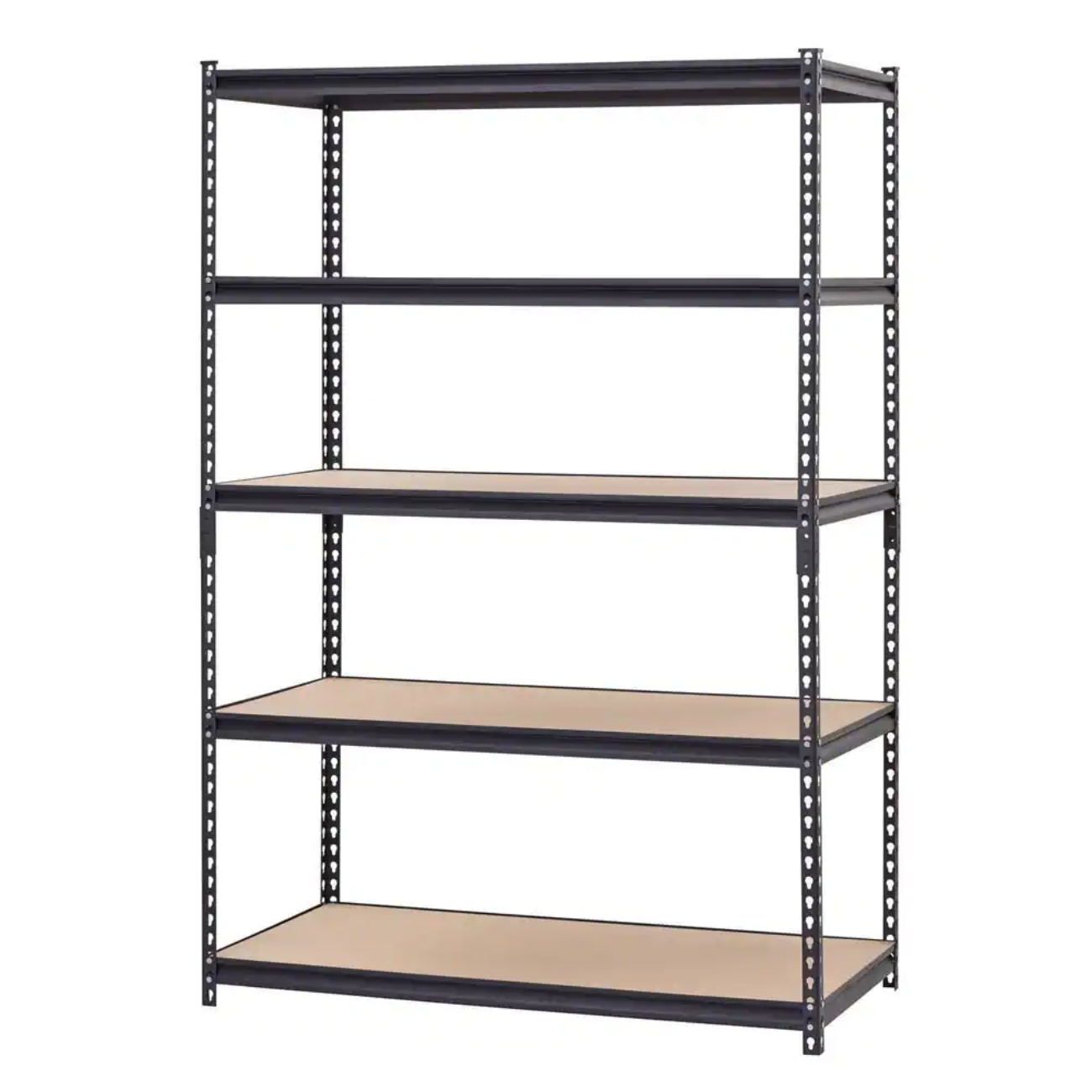 Muscle Rack 5-Tier Heavy Duty Steel Garage Storage Shelving Unit in Black