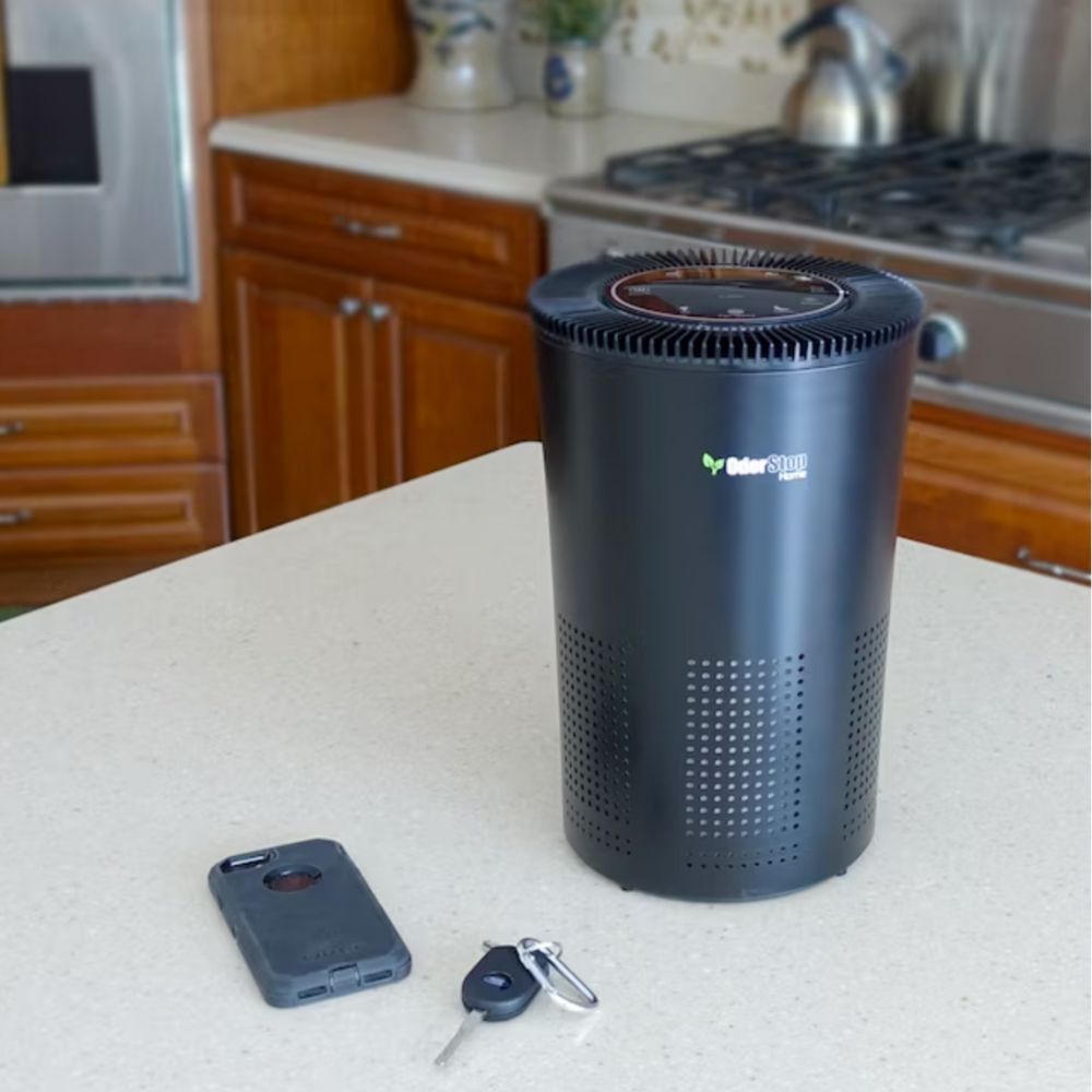 OdorStop 5-Speed Black HEPA And UV Air Purifier