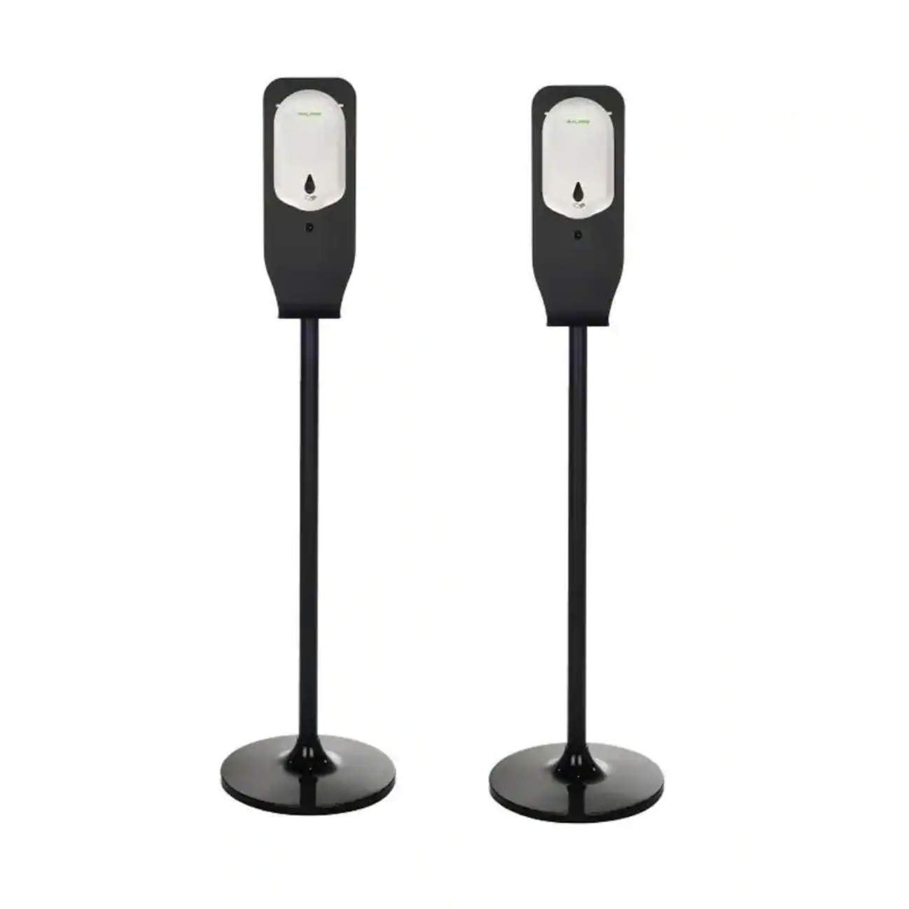 Alpine Industries 38 oz. Automatic Liquid Gel Hand Sanitizer Soap Dispenser with Stand (2-Pack)