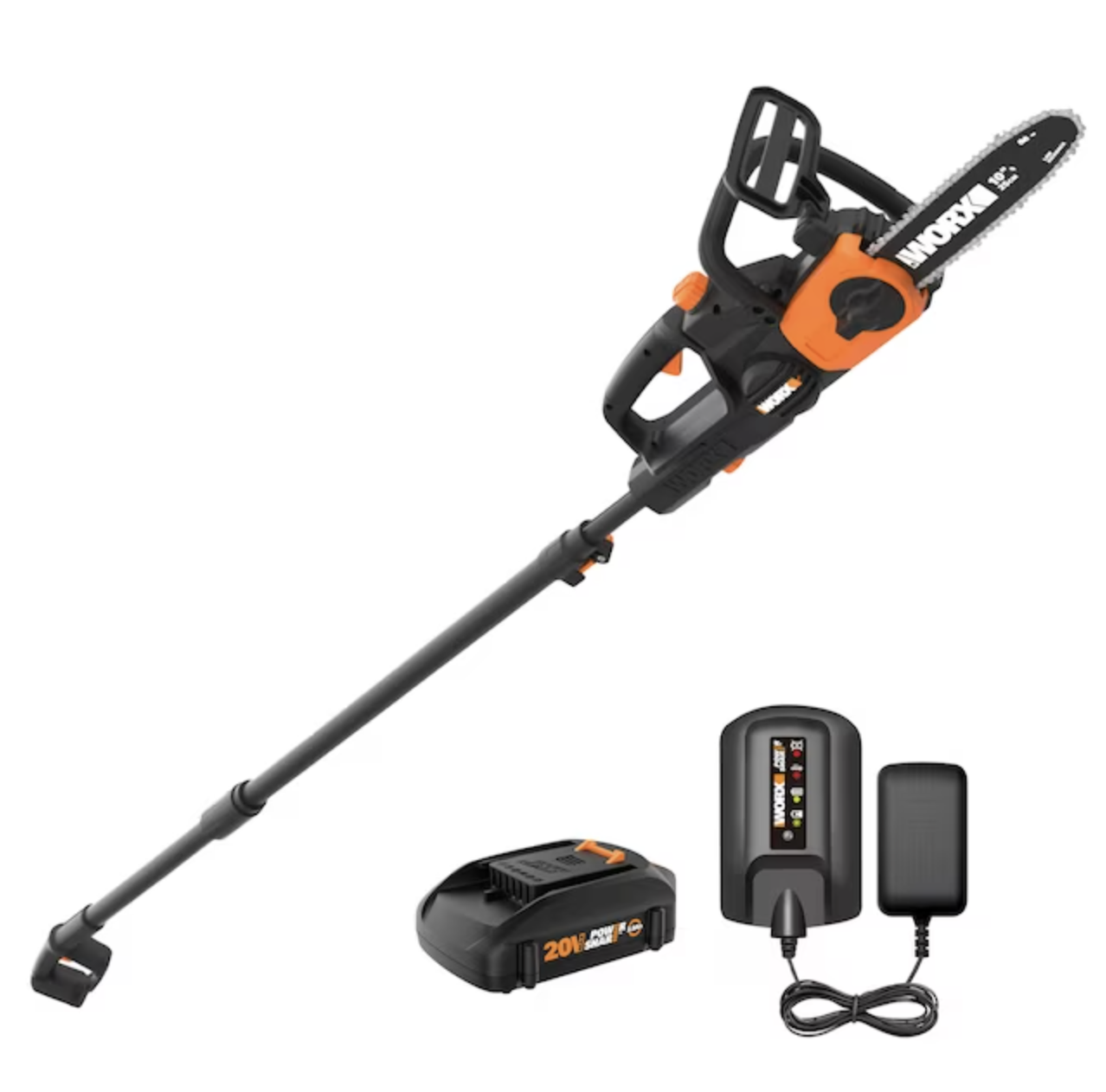Worx 20-volt Max 10-in Battery Chainsaw 2 Ah (Battery and Charger Included)