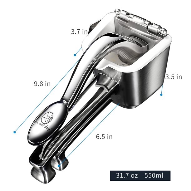Gourmet Easy - Stainless Steel Hand Juicer & Squeezer. Silver