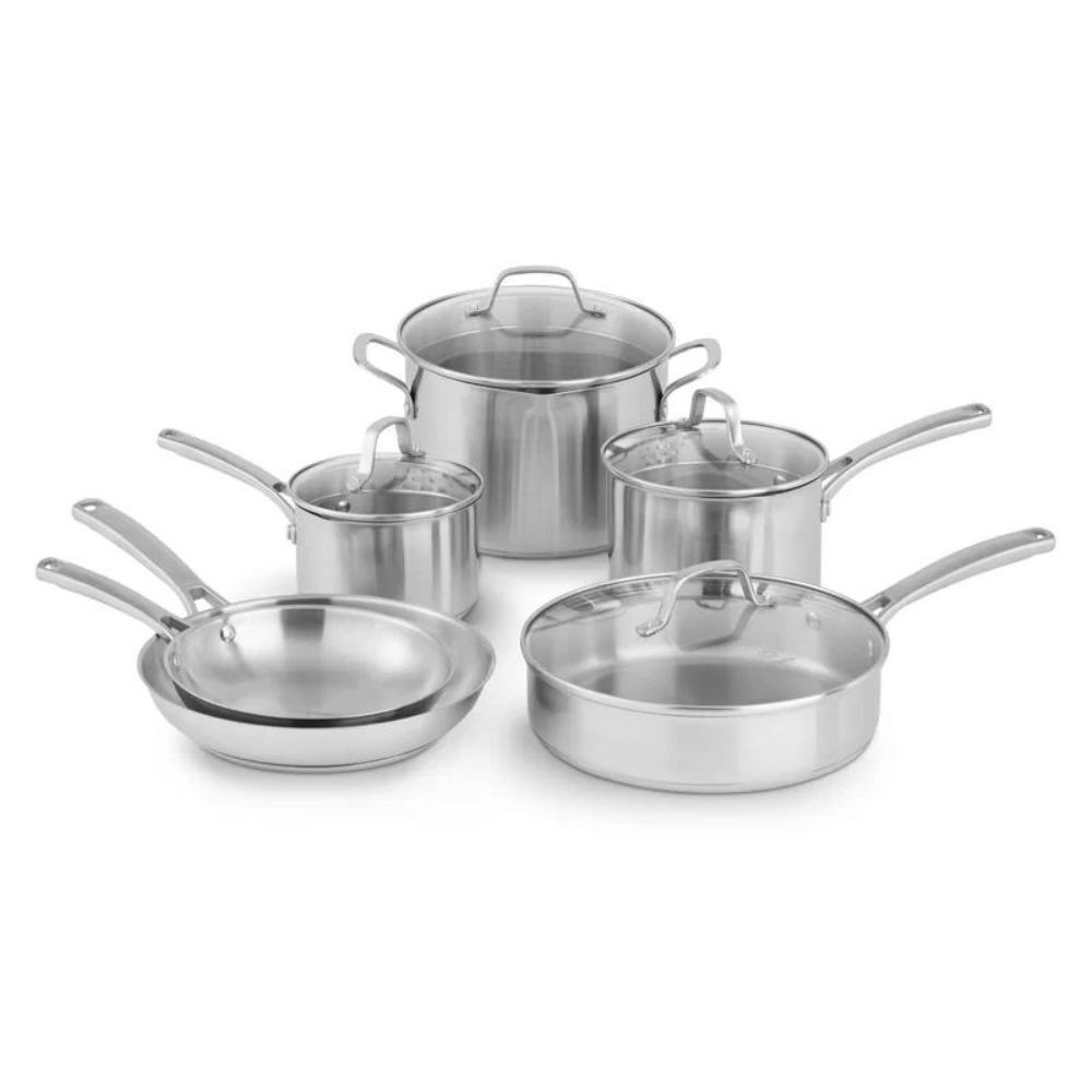 Calphalon Classic Stainless Steel 10 Piece Cookware Set. 2095338
