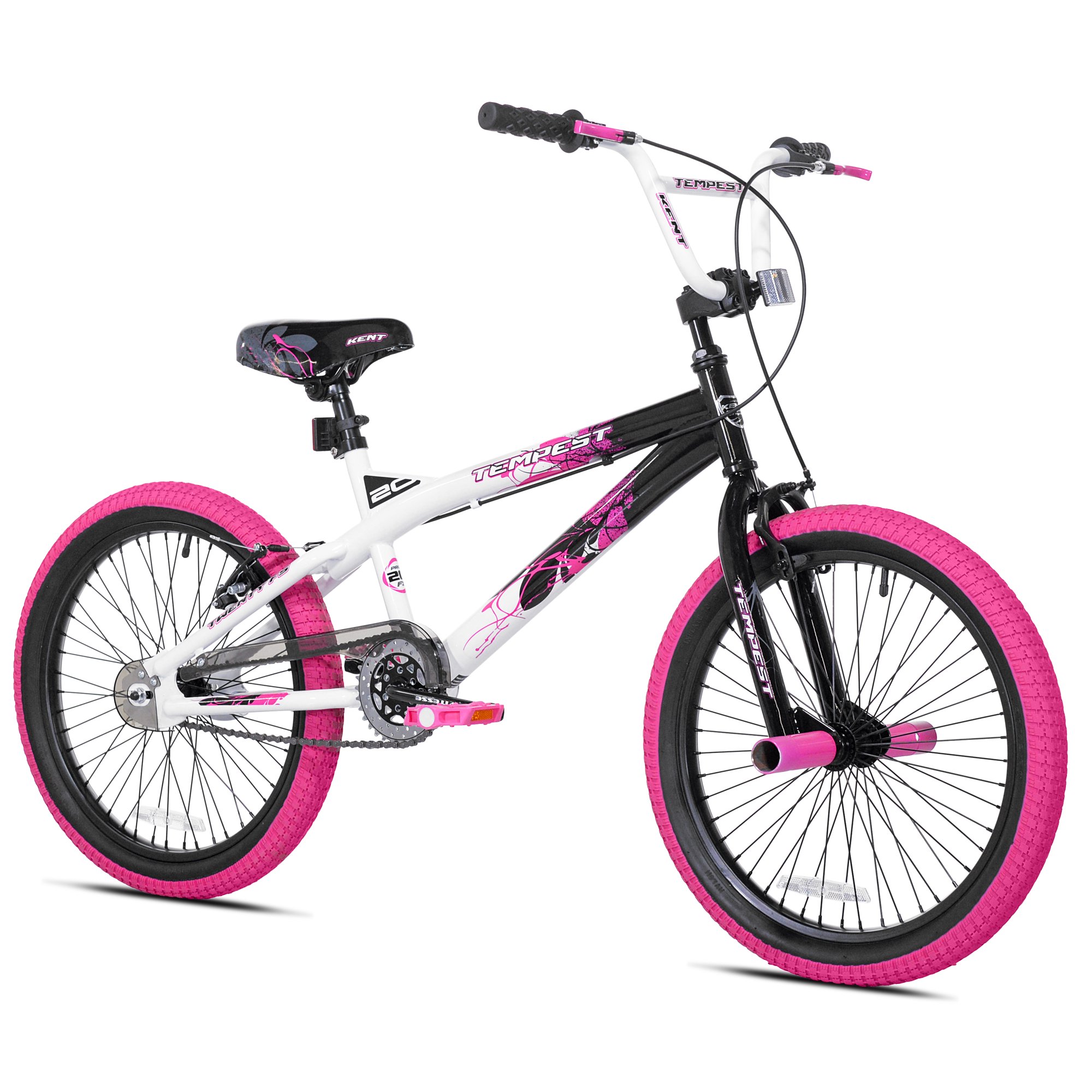 Kent Bicycle 20 In. Tempest Girl-s Bike. Pink. Black and White