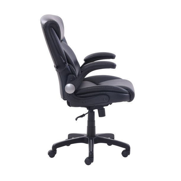 Serta Air Lumbar Bonded Leather Manager Office Chair. Black