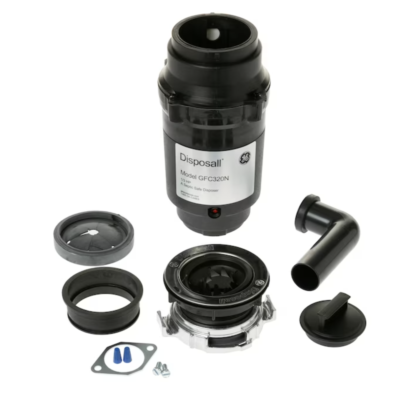 GE Non-corded 1/3-HP Continuous Feed Garbage Disposal (GFC320N)