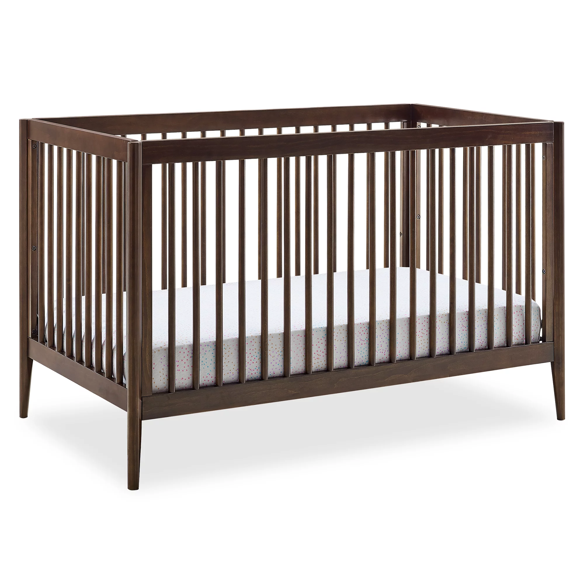 Delta Children Casey 6-In-1 Convertible Crib. Greenguard Gold Certified. Walnut Espresso