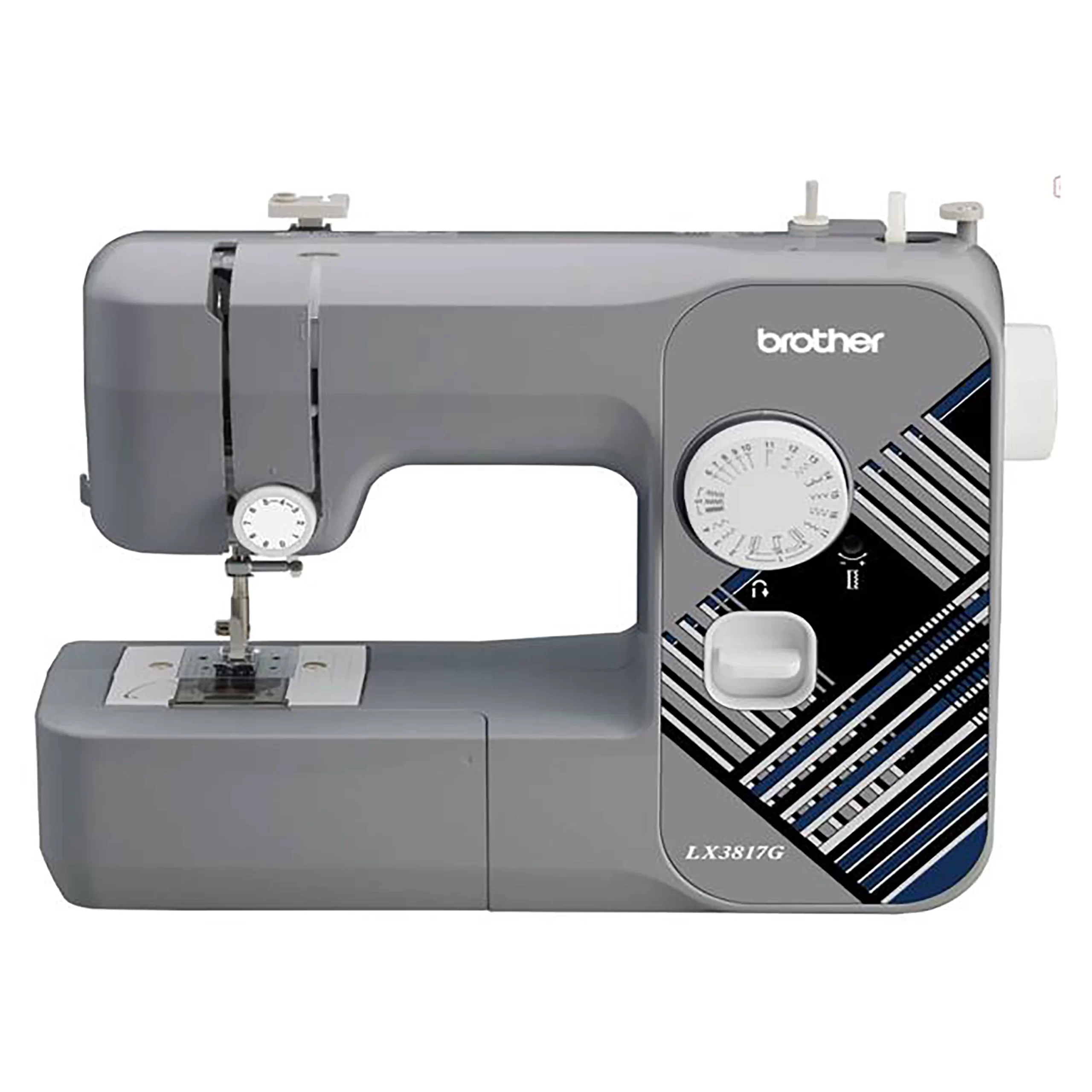 Brother LX3817G 17-Stitch Portable Full-Size Sewing Machine. Grey