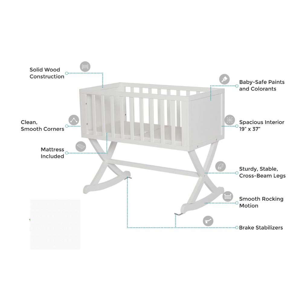 Dream On Me Haven Cradle. White