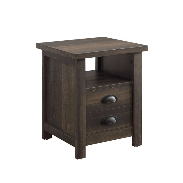 Better Homes & Gardens Granary Modern Farmhouse End Table. Brown