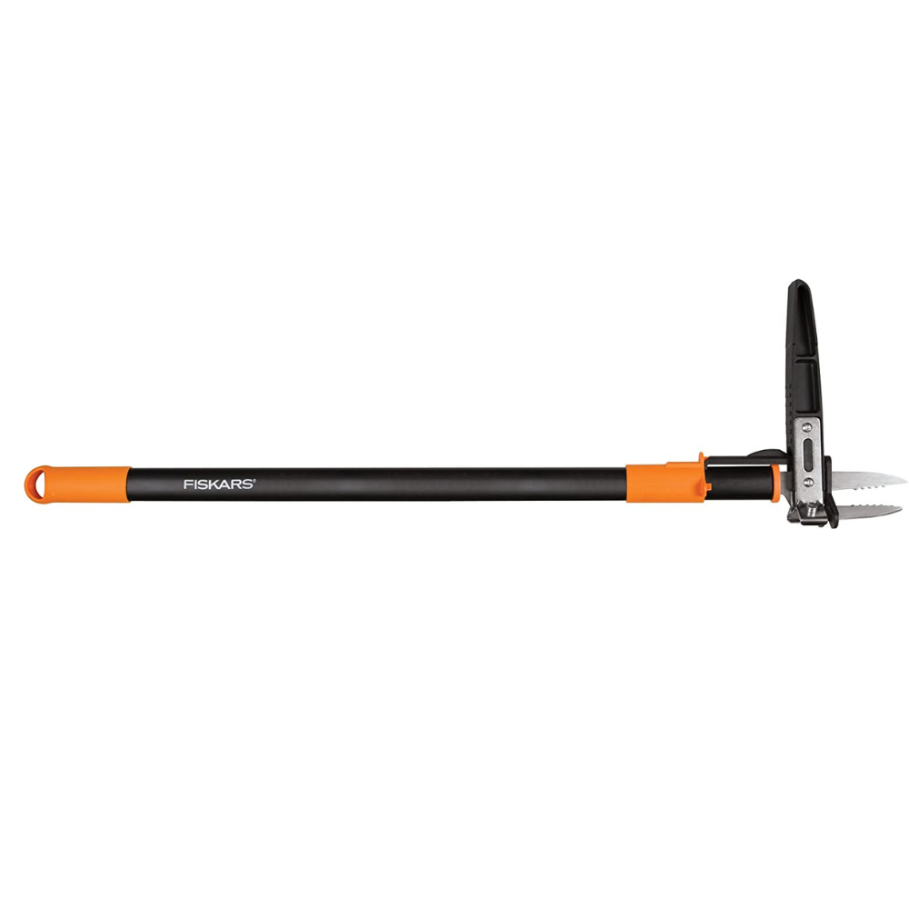 Fiskars Triple-Claw Stand-Up Weeder Garden Tool. Serrated Steel Claws