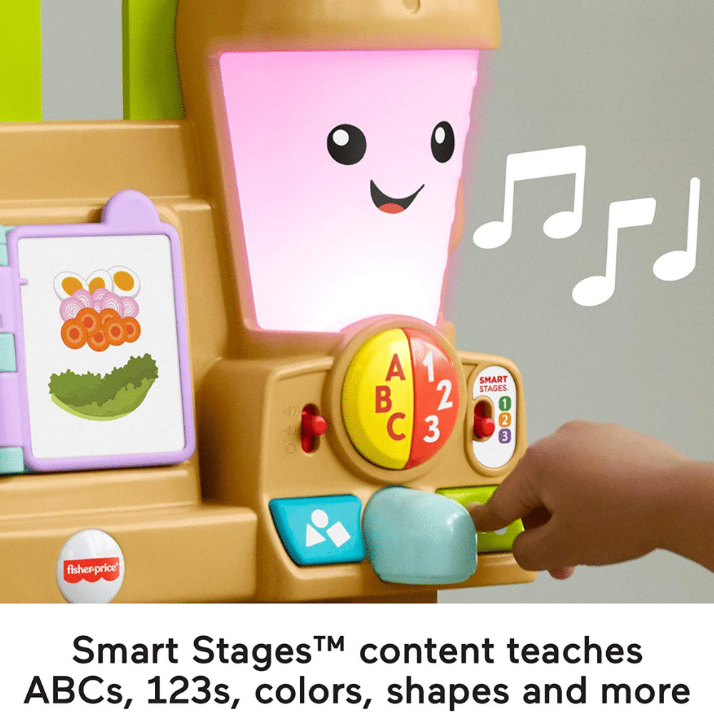 Fisher-Price Laugh Learn Grow-The-Fun Garden To Kitchen. Farm-To-Kitchen Playset