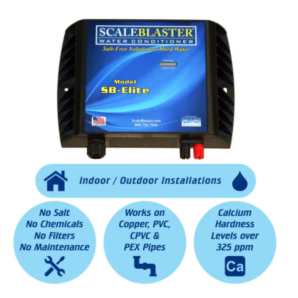 ScaleBlaster 20+ gpg Deluxe Model Electronic Water Conditioner (Weather Proof)