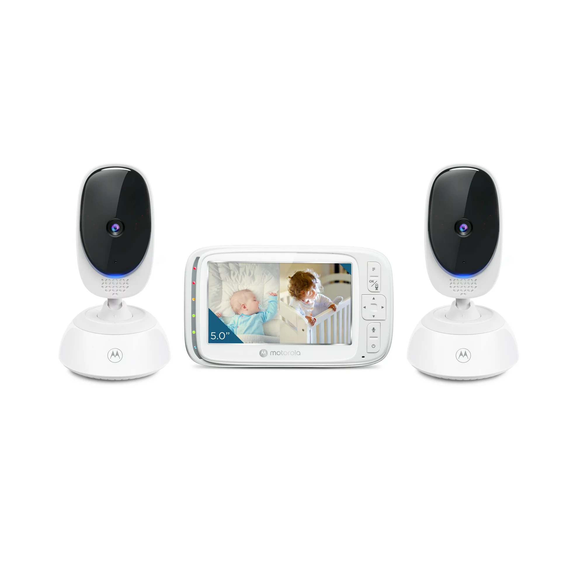 Motorola VM75-2 5-Inch Video Baby Monitor. Two Camera Pack