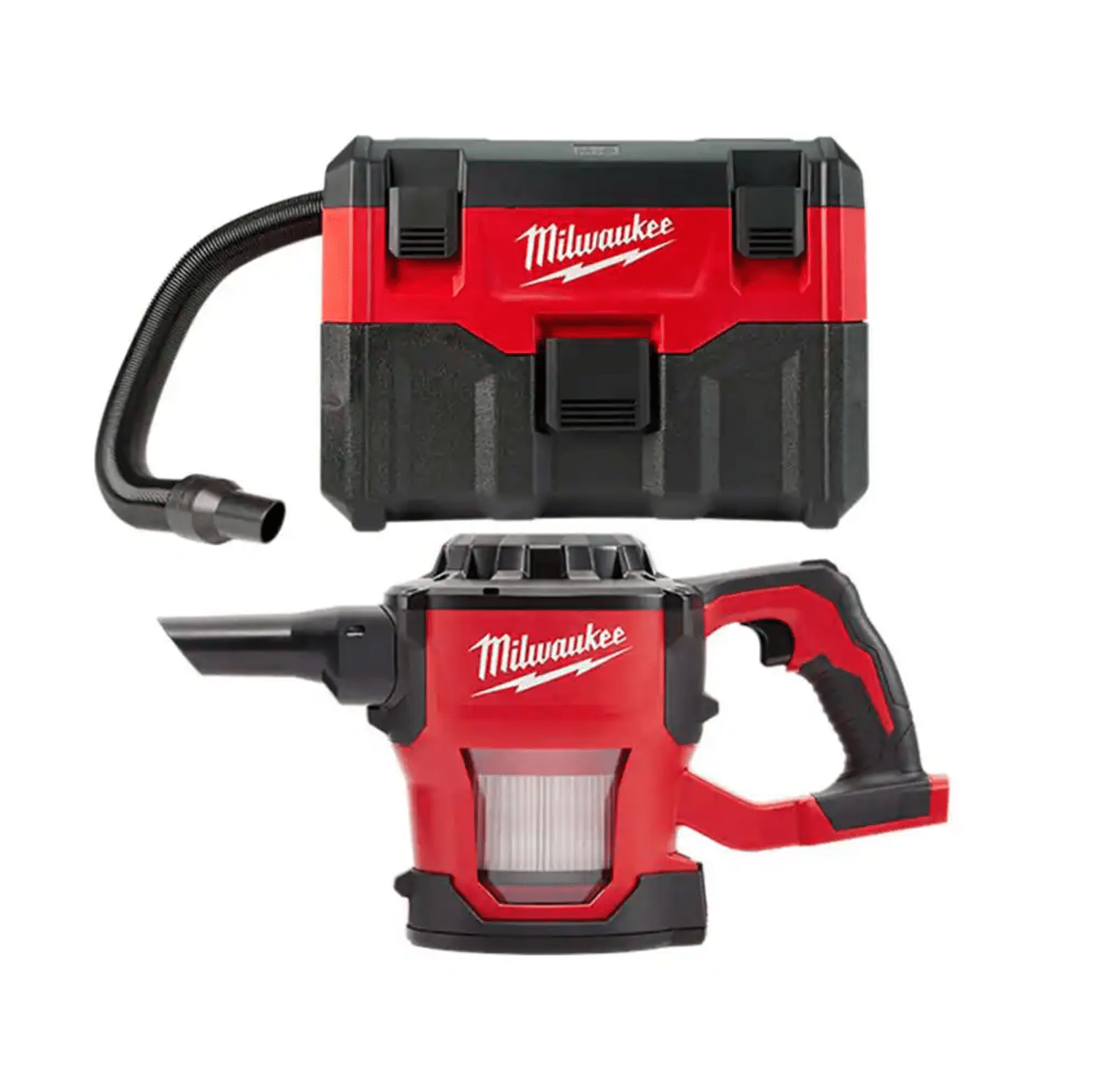 Milwaukee M18 18-Volt 2 Gal. Lithium-Ion Cordless Wet/Dry Vacuum with M18 Compact Vacuum (2-Tool)