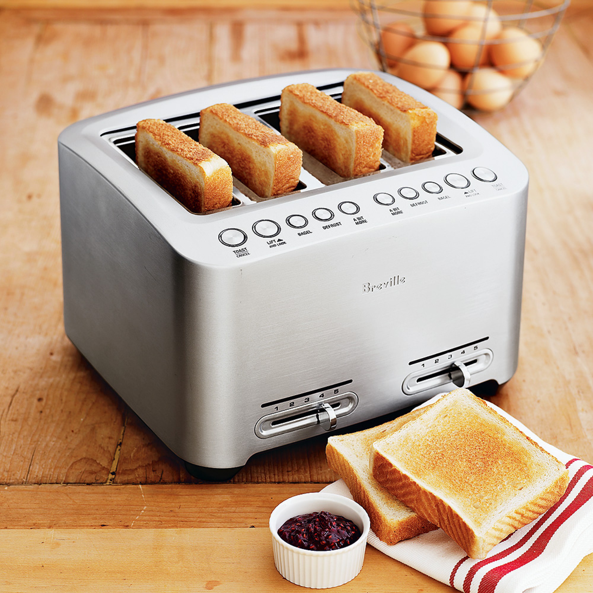 Die-Cast 4-Slice Smart Toaster