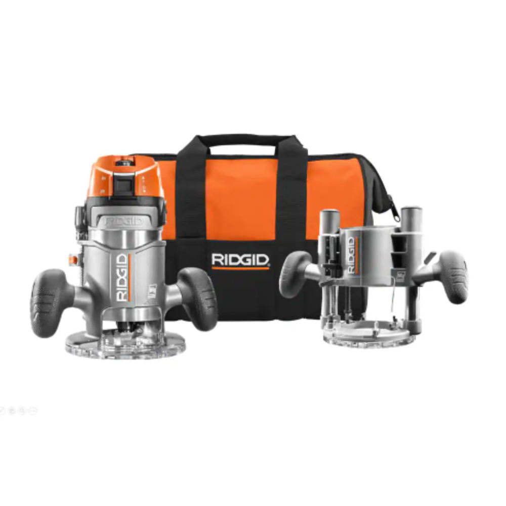 Ridgid 11 Amp 2 HP 1/2 in. Heavy-Duty Fixed and Plunge Base Corded Router