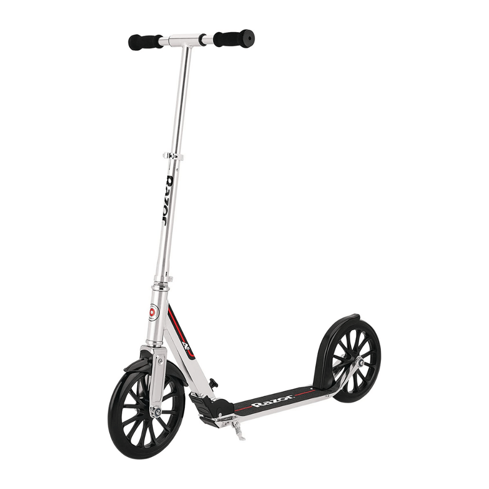 Razor A6 Kick Scooter. Extra Large 10″ Wheels. Longer Deck. Anodized Aluminum Frame