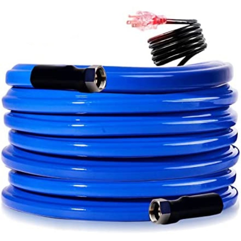 Scilulu 15 Ft Heated Water Hose. Outdoor Drinking Water Hose Freeze Protection Down to -45 F for RV Trailer