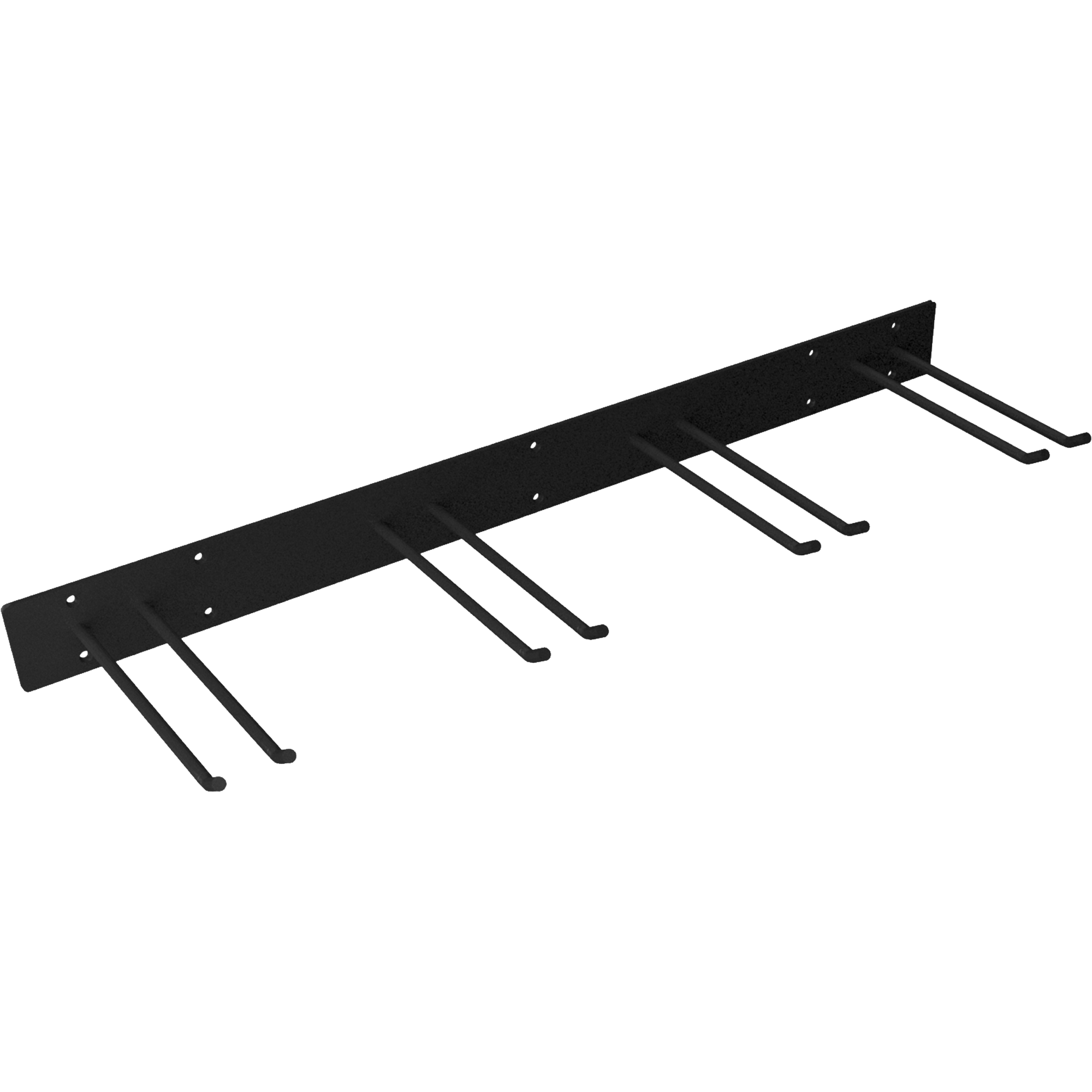 PeerBasics Solid Metal 36″ Wall Mount Shelf Hook Rack. 380 lbs Capacity. Black