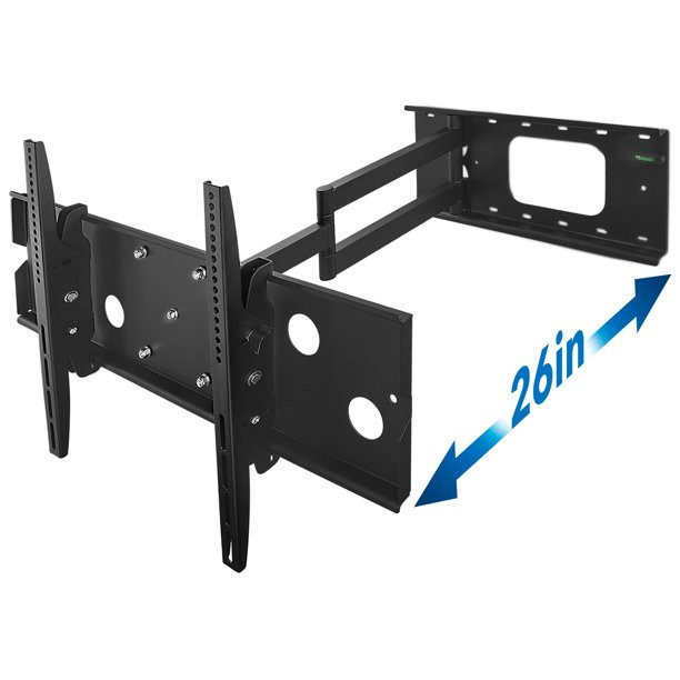 Mount-It! Full Motion TV Mount | Fits 55″-80″ TVs | 26″ Wall Extension