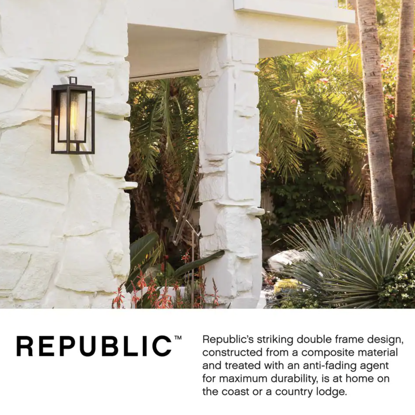 Hinkley Republic 1-Light Black Outdoor Wall Lantern (1004BK)