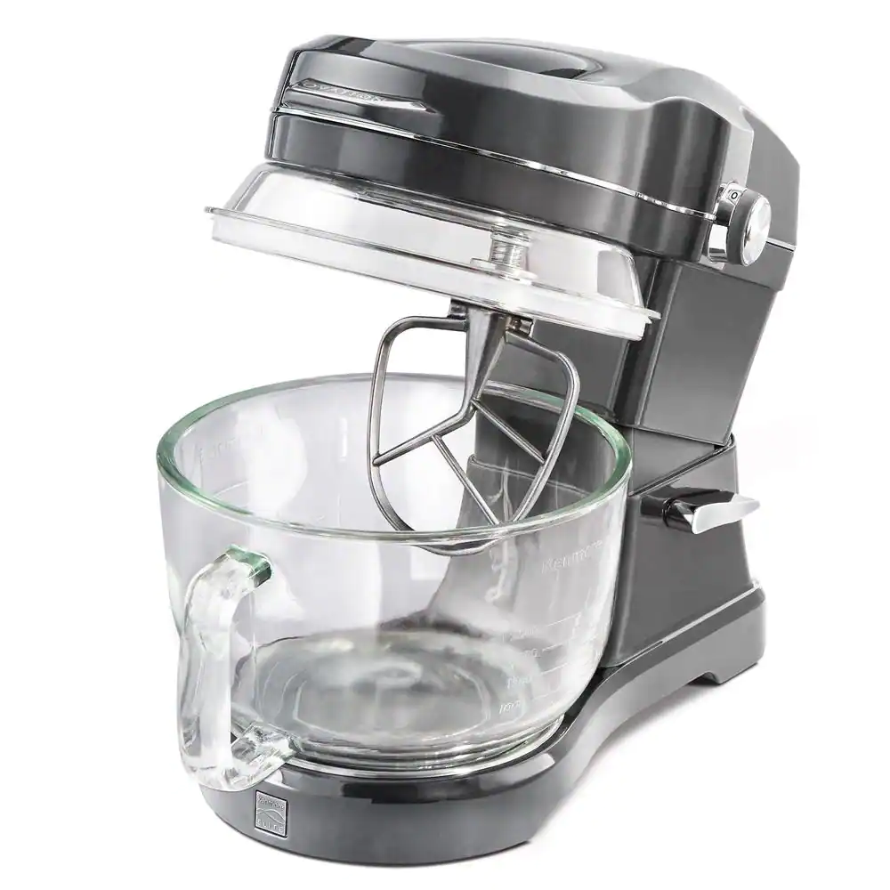 Kenmore Elite Ovation 5 Qt Stand Mixer. 500W 10-Speed. Pour-In Top. Beater. Whisk. Dough Hook. Grey