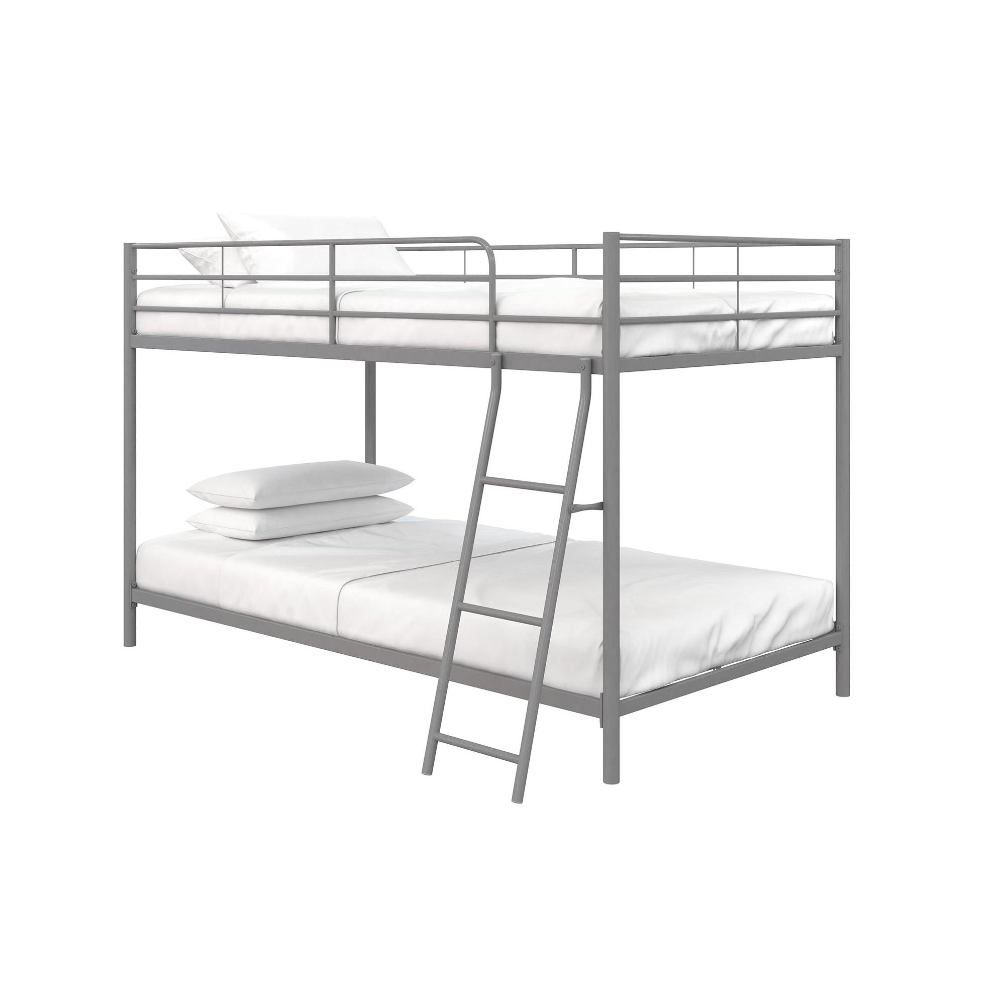 Mainstays Small Space Twin over Twin Junior Bunk Bed. Silver