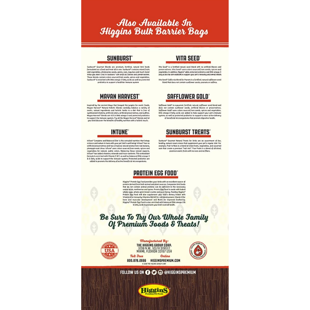 Higgins Protein Egg Bird Food