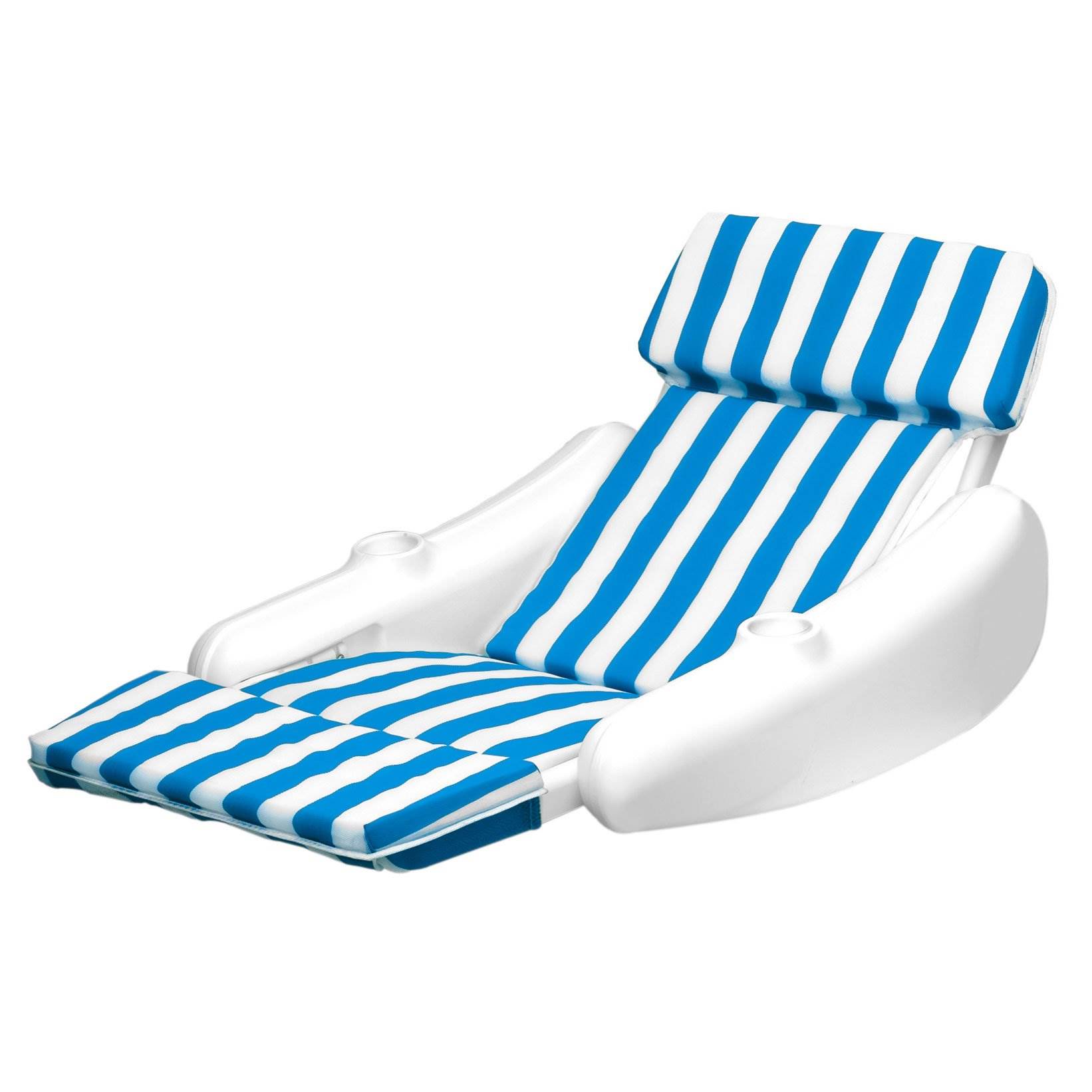 Swimline 10010 SunChaser Swimming Pool Padded Floating Luxury Lounge Chair. Blue