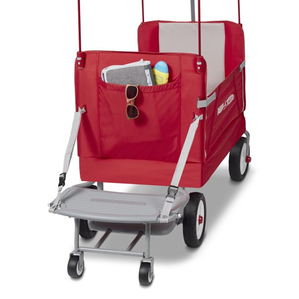 Radio Flyer. 3-in-1 Tailgater Wagon with Canopy. Folding Wagon. Red