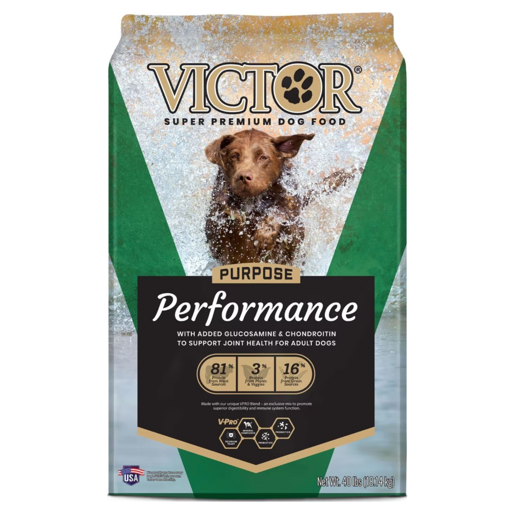 Victor Purpose Performance Formula Dry Dog Food. 40-lb bag