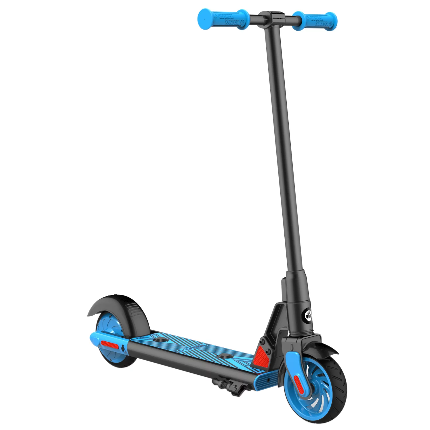 Gotrax XOOM Electric Scooter for Kid Ages 6-12. Max 4 Miles Range And 7.5 Mph Speed. 6″ Solid Rubber Wheels. Blue