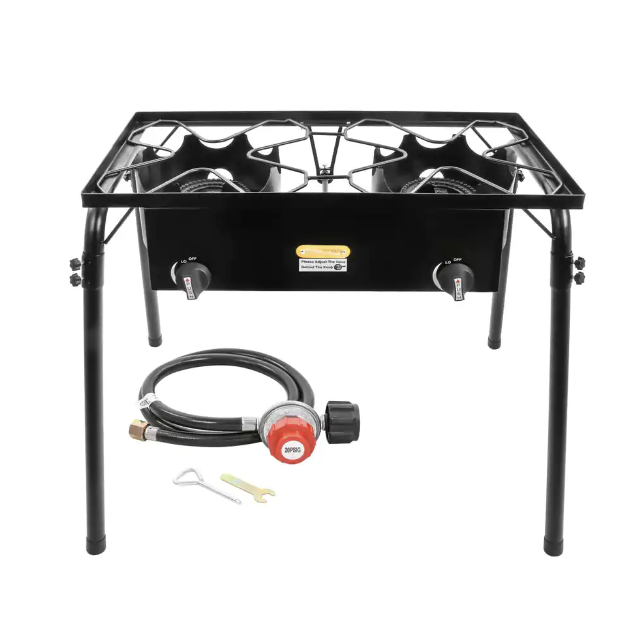 Concord Double Burner Outdoor Stand Stove Cooker Fryer with Regulator