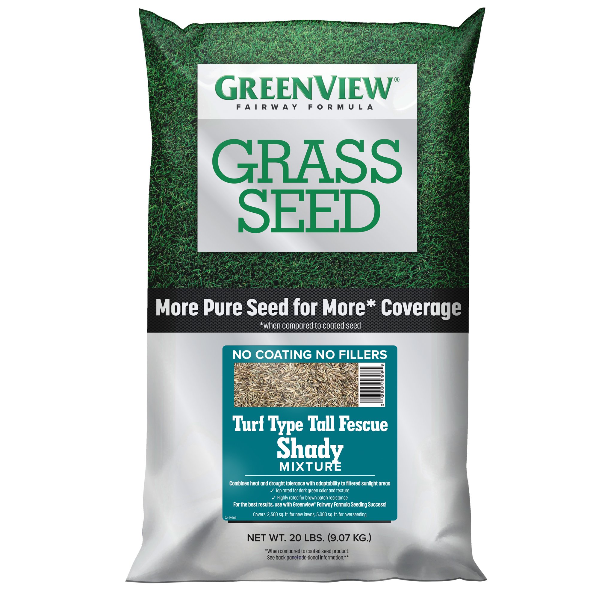 GreenView Fairway Formula Grass Seed Turf Type Tall Fescue Shady Mixture - 20 lb