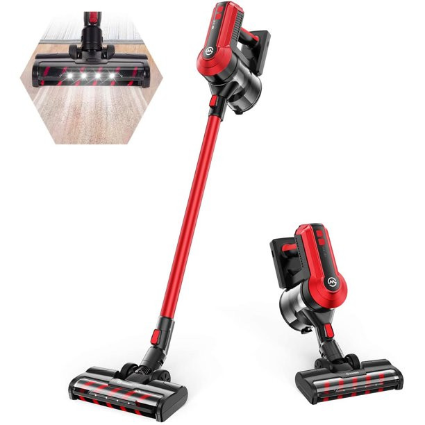Moosoo K23 Cordless Vacuum 4-In-1 Stick Vacuum With 3 Suction Modes