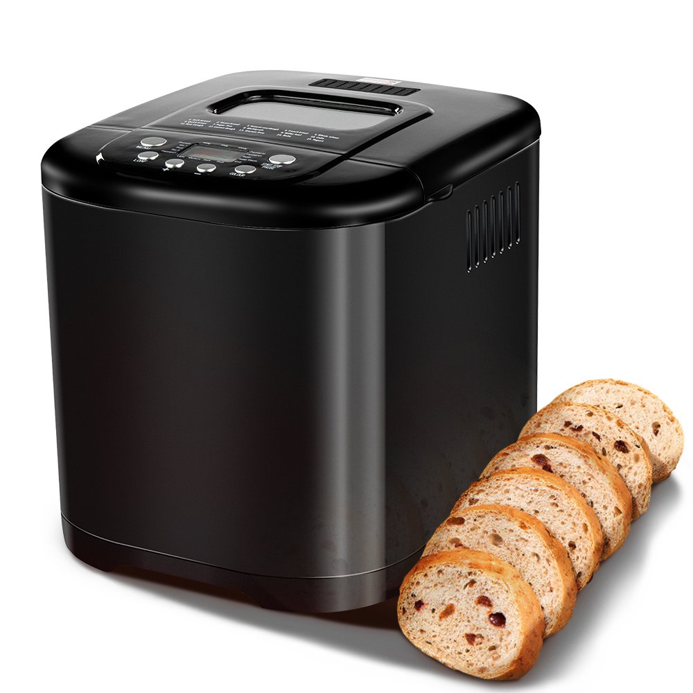 KBS 15-in-1 Bread Maker. Classical Bread Machine with Gluten-Free Setting & Smart Touch Panel