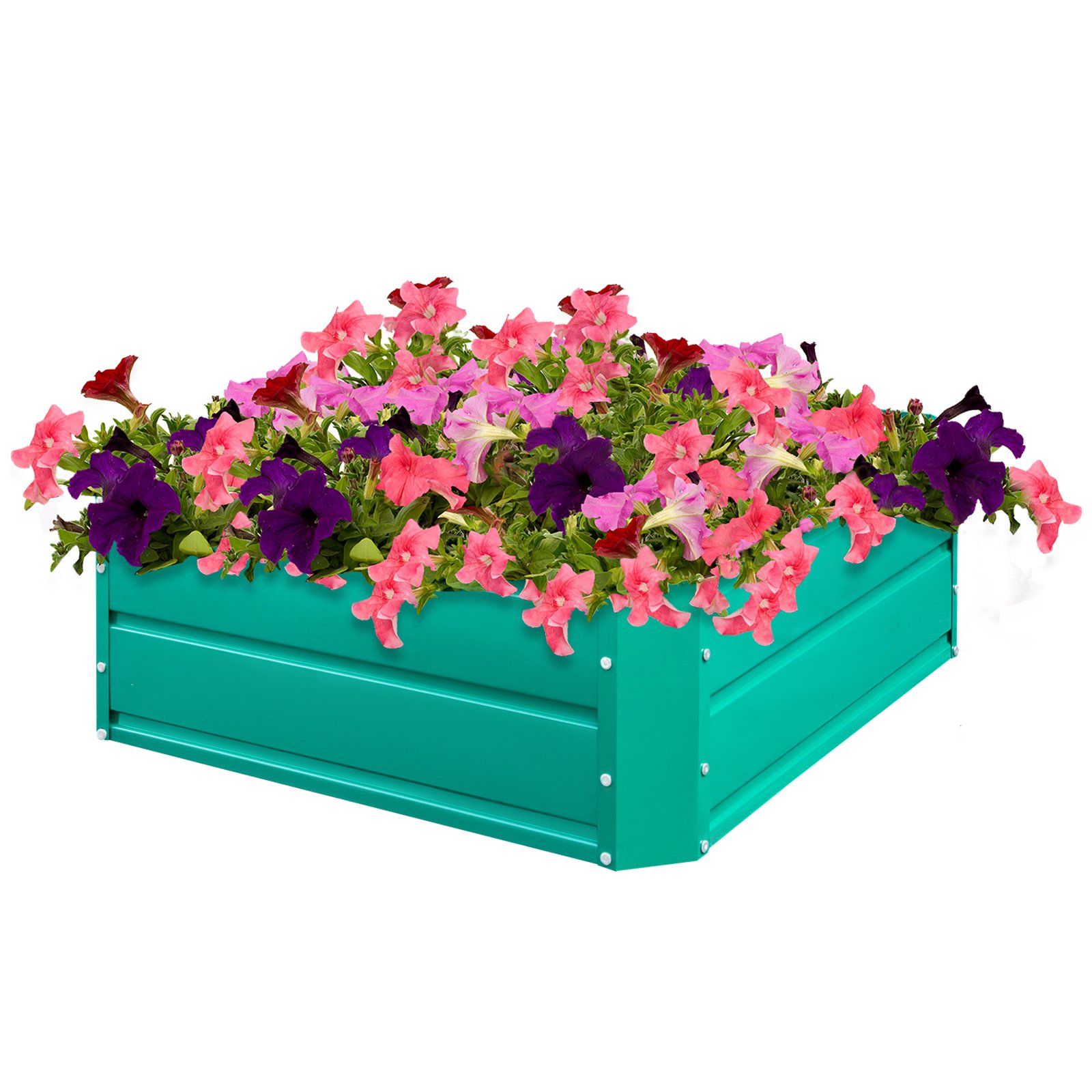 Vevor Raised Metal Garden Bed. 32″x32″x12″ Steel Garden Bed Square Garden Planter Box