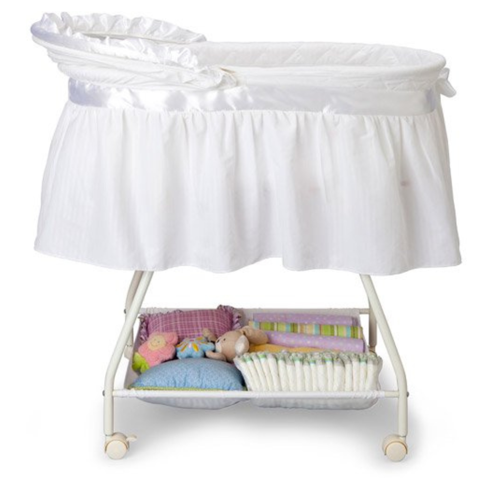 Delta Children Classic Sweet Beginnings Bassinet. White
