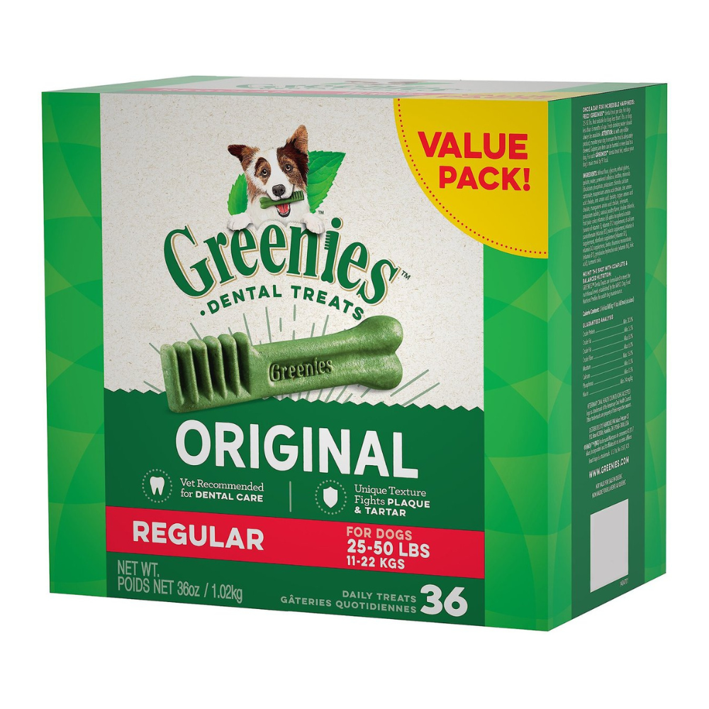 Greenies Regular Dental Dog Treats. 36 Count