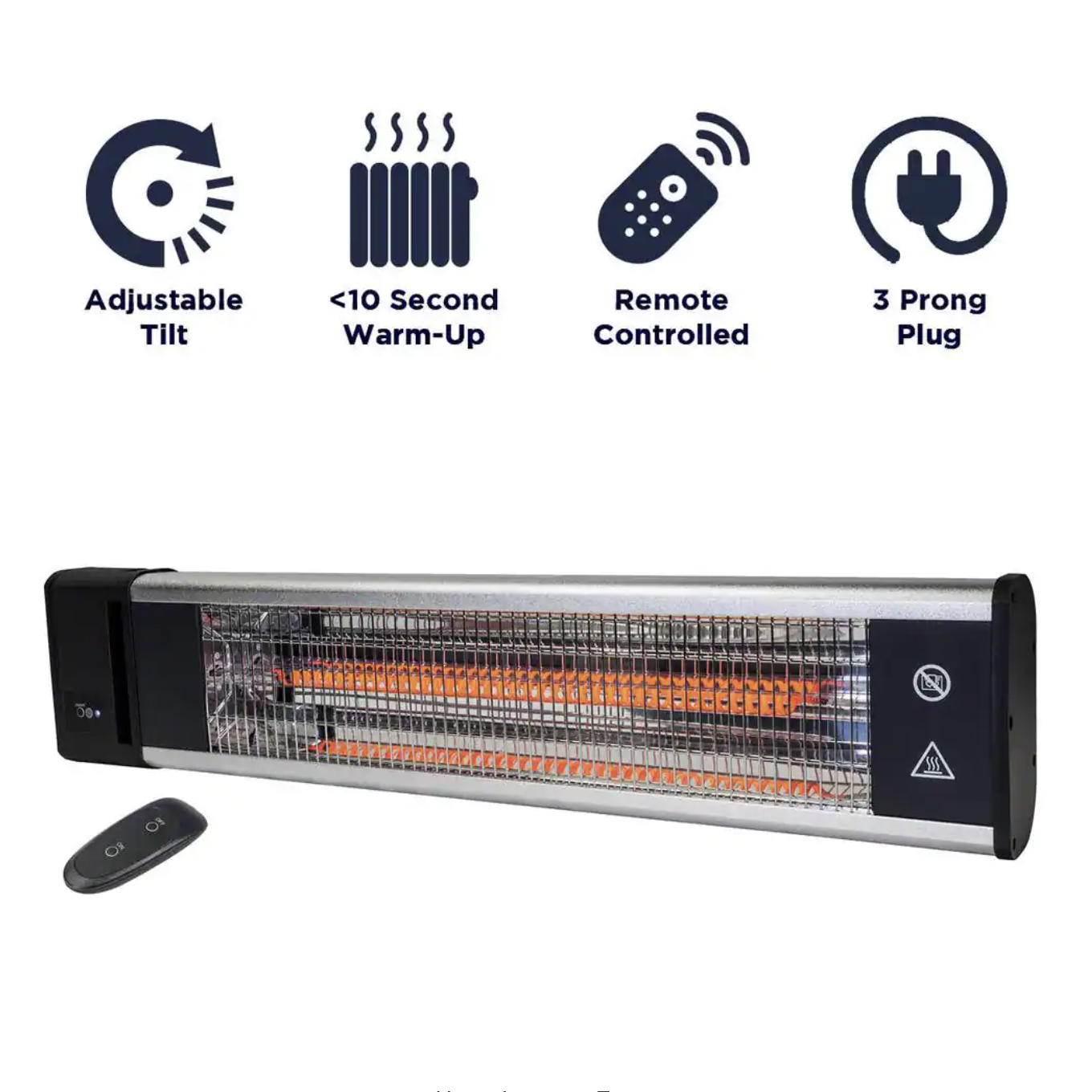 Maxx Air 1500-Watt Infrared Wall or Ceiling Mounted Electric Patio Heater