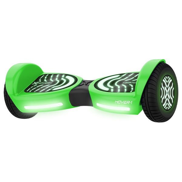 Hover-1 Rocket 2.0 Hoverboard. Green. LED Lights. Max Weight 160 Lbs.