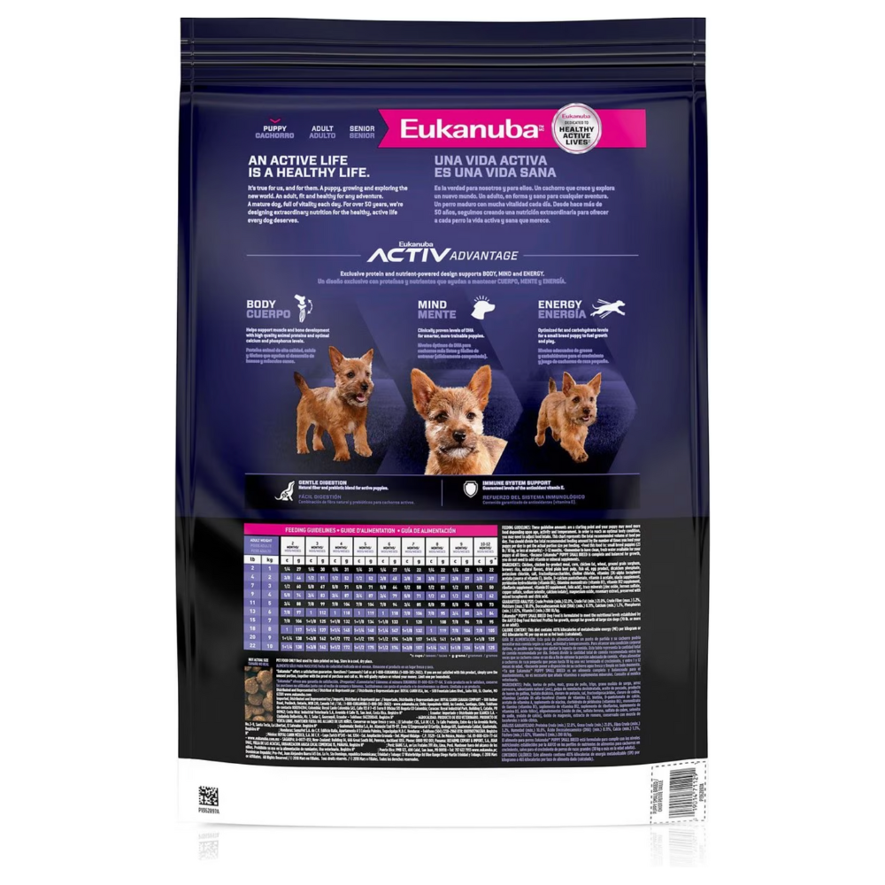 Eukanuba Puppy Small Breed Dry Dog Food. 28-lb bag