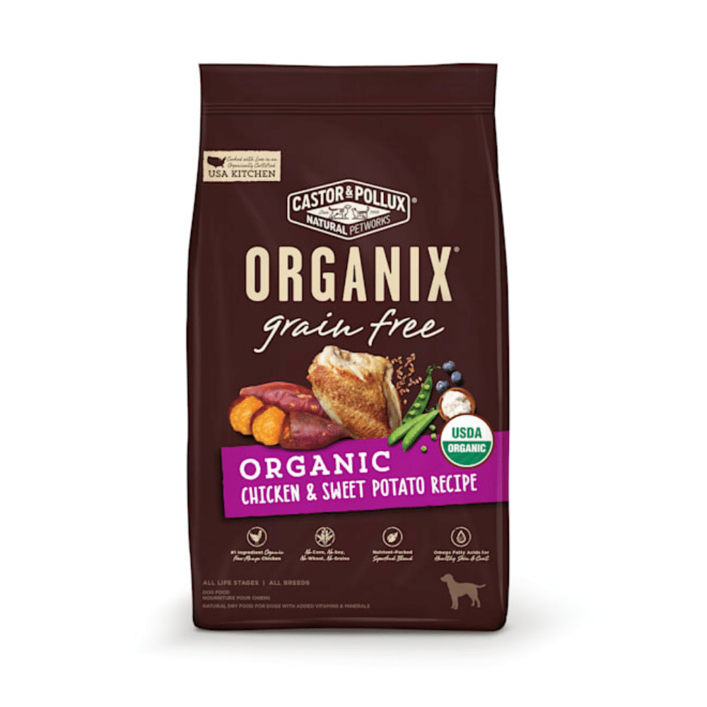 Castor & Pollux Organix Grain Free Organic Chicken And Sweet Potato Recipe Dry Dog Food. 18 Lbs