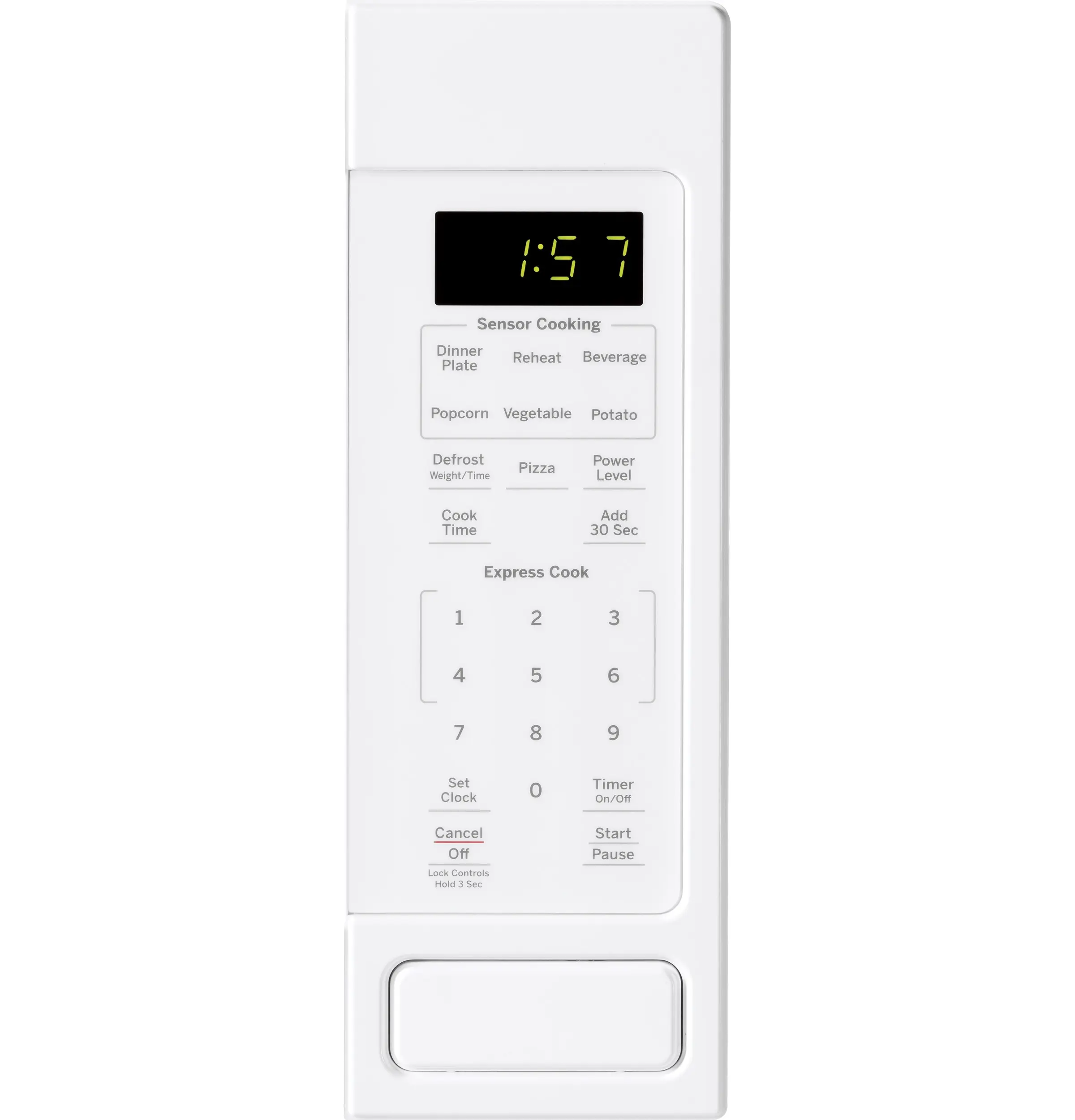 GE 1.6-cu ft 1150-Watt Countertop Microwave. White (JES1657DMWW)