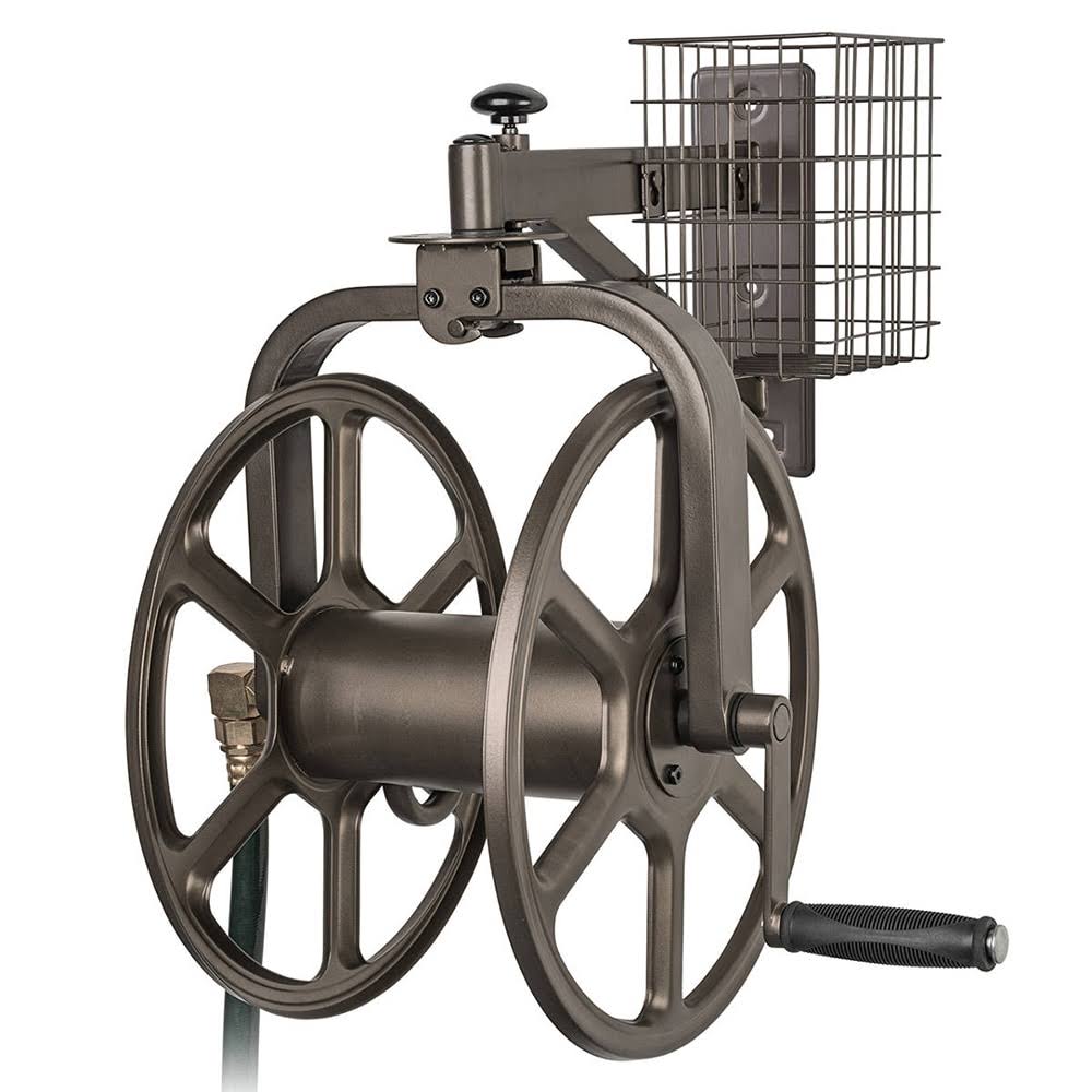Liberty Garden Steel Wall-Mount Hose Reel- 125 ft 712-L